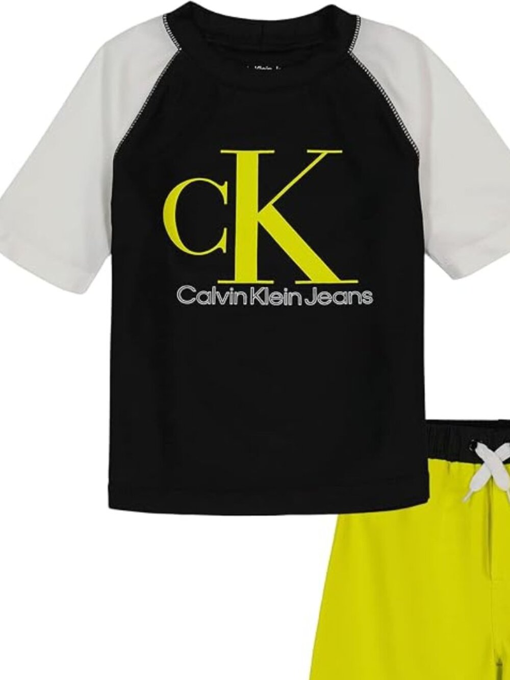 Calvin Klein Boys' 2 Pieces Swim Short Set "SPF 50" Brand New W/ Tags Size 10